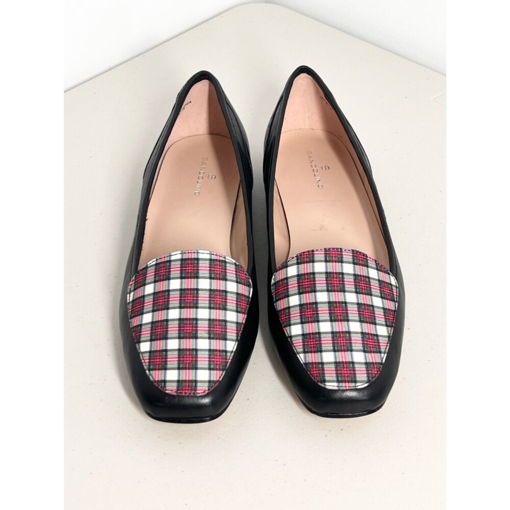 Bandolino Liberty Tartan Plaid Leather Loafers 10